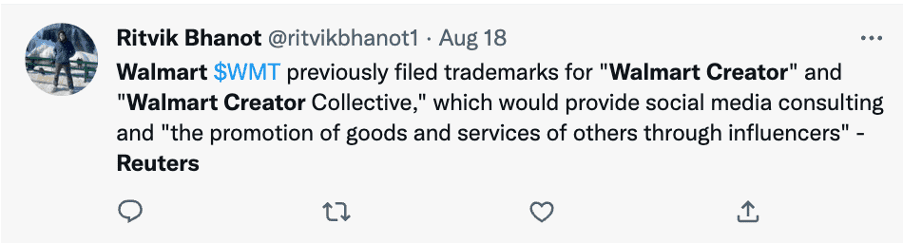 1 (1) A few months ago, we covered an article about Walmart possibly launching its dedicated Walmart Creator Platform – similar to the one Amazon has in place.
