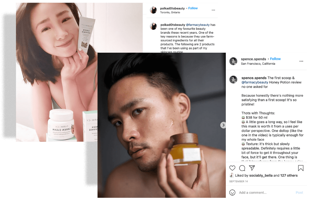 Example Instagram Post For Campaign Landing Page (12) Our micro influencer marketing community in the USA is built from a network of 11M social media users and growing quickly. We extensively vet all influencers to find the perfect high engagement ambassadors for your brand.
