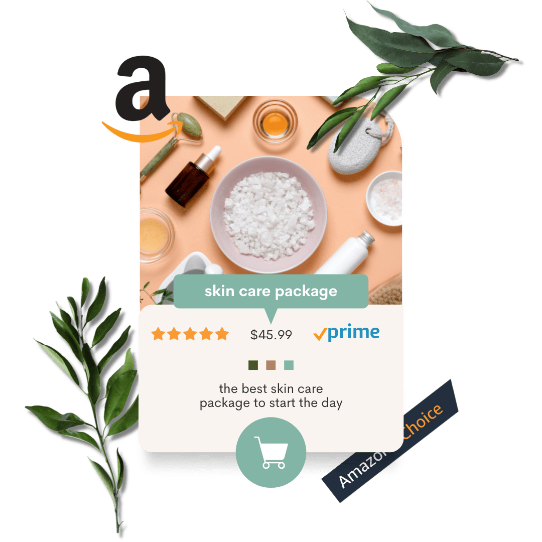 White & Green Modern Product Showcase Instagram Post beauty micro influencers,